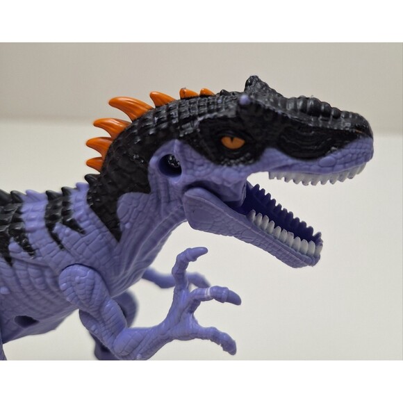 Animal Planet Tyrannosaurus Rex T-Rex Action Figure Purple Dinosaur Mouth Opens - Picture 2 of 6